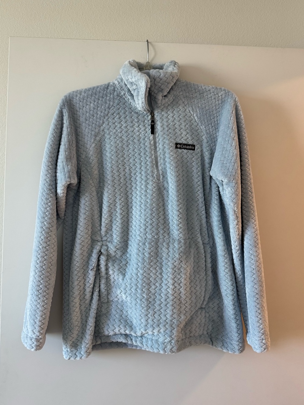 Columbia Powder Blue Half-Zip Fleece Pullover - Size S